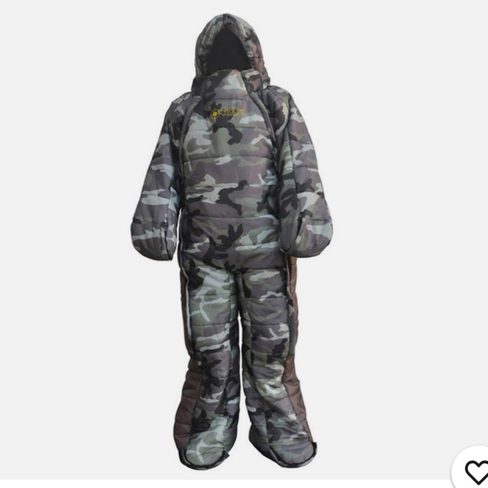 Sleeping Bag fully body cameo outdoor wearable Size adult X Large.